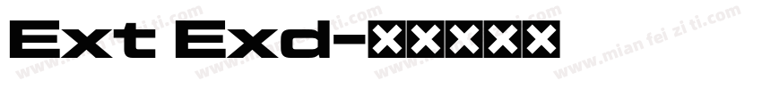 Ext Exd字体转换